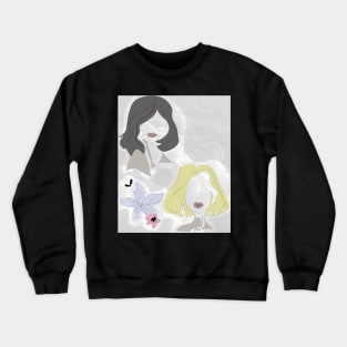 2x MINIMAL LINE ART X FLOWER Crewneck Sweatshirt